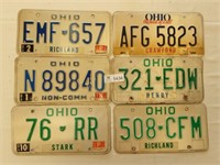 License Plates Ohio Lot (6)