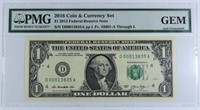 2016 COIN & CURRENCY SET 2013 $1 FRN