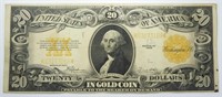 1922 $20 GOLD CERTIFICATE