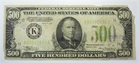 1934 $500 FEDERAL RESERVE NOTE
