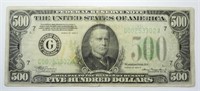 1934 A $500 FEDERAL RESERVE NOTE