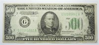 1934 A $500 FEDERAL RESERVE NOTE