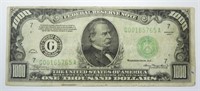 1934 $1000 FEDERAL RESERVE NOTE