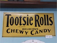 Tootsie Roll Sign 9.5x20" Reproduction