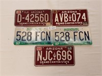 License Plates Missouri (2) Arizona (3)