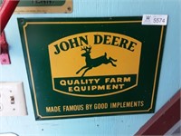 John Deere Sign Quality Farm Equipment