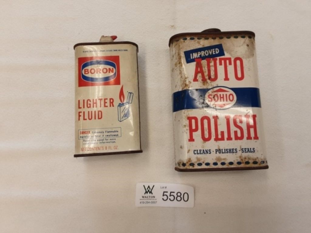 Boron Lighter Fluid, Sohio Auto Polish