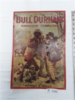 Bull Durham Sign 11.5x16.5"