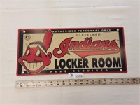 Cleveland Indians Locker Room 8.25x19"