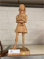 Unsigned Pottery Figurine