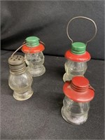 (4) Lantern Form Candy Containers