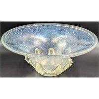 Large Vintage Venetian Murano Glass Bubble Bowl