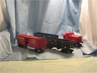Four Lionel O Gauge Freights