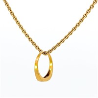 Specialty Promise Ring Pendant 10k Gold