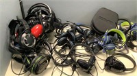 Assorted Headphones Headsets & Electronics