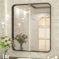 TETOTE Black Framed Mirrors for Bathroom,