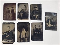 7) ANTIQUE TINTYPE IMAGES