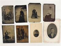 8) ANTIQUE TINTYPE IMAGES