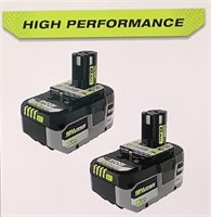 RYOBI ONE+ HP 18V Lithium-Ion Battery (2-Pack)
