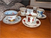 Shelley, Aynsley & assorted Teacups/saucers