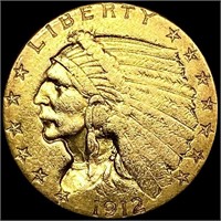 1912 $2.50 Gold Quarter Eagle