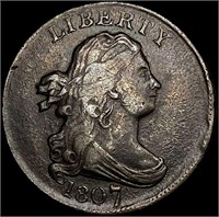 1807 Draped Bust Half Cent LIGHTLY CIRCULATED
