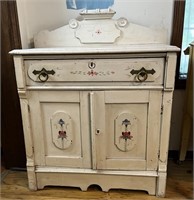 1870's painted cottage commode