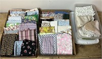 vintage fabric scraps for quilting and crafts
