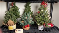 (6) MINIATURE CHRISTMAS TREES