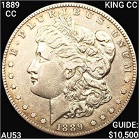 1889-CC KING CC Morgan Silver Dollar HIGH GRADE