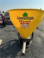 Landpride fertilizer spreader, PTO in office