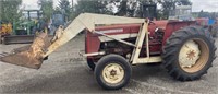 Inter. 444 Tractor w/loader,2WD,manual in office