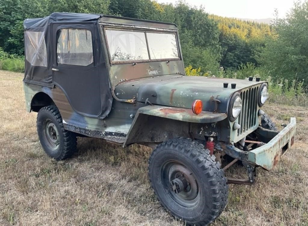 1946 Willy's Jeep,4WD,4 cyl,3 speed,Title