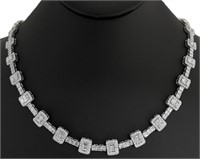 $ 28,480 14.15 Ct Diamond Fancy Statement Necklace