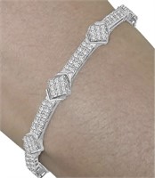 $ 9980 2.90 Ct Diamond Fancy Link Bracelet