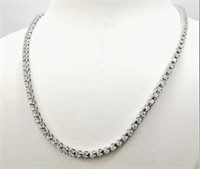 $ 15,280 5.75 Ct Diamond Tennis Necklace 14 Kt
