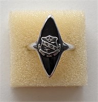 1960's Sterling Silver Tri Sigma Sorority Ring