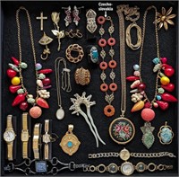 Vintage & Antique Jewelry & Watches Lot