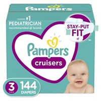 Pampers Cruisers Active Fit Taped Diapers, Size 3