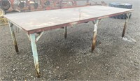Steel Welding/Fabrication table 4' x 10'