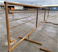 Heavy Duty Livestock Panel,24' w/12' swinging gate