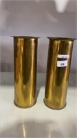 2X TRENCH ART VASES DATED 1942 & 1943