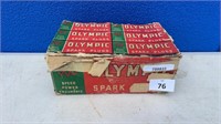 BOX OF OLYMPIC SPARK PLUGS