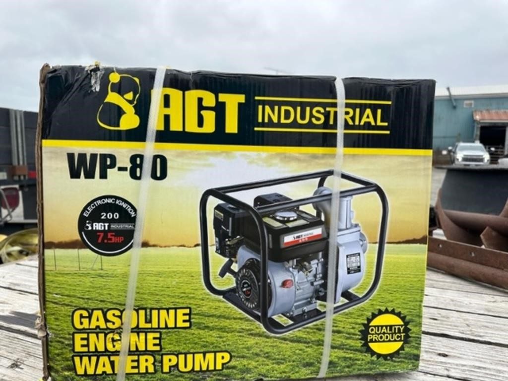 AGT Industrial water pump,7.5 HP,gas