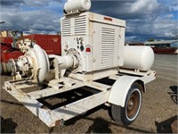 Bauer Irrigation Pump on trailer