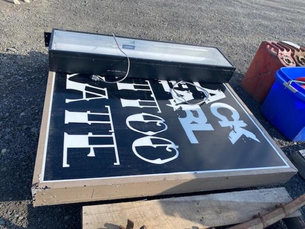 Electric Sign boxes,4'X4' and 4'X1',2 pcs