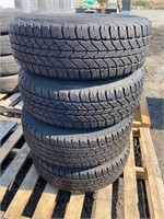 Trailer tires, set of 4, 235/75R/15 on rims