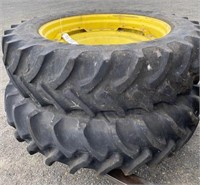 Firestone Tractor tires,2 tires on rims,380/80R/38