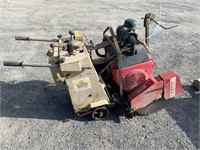 Edco Walk behind concrete cut-off saw,gas power