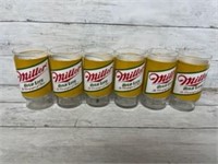 Miller High Life beer glass cups